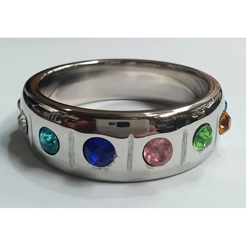 Progressive Pride Cock Ring by Hell's Couture - Cock Rings