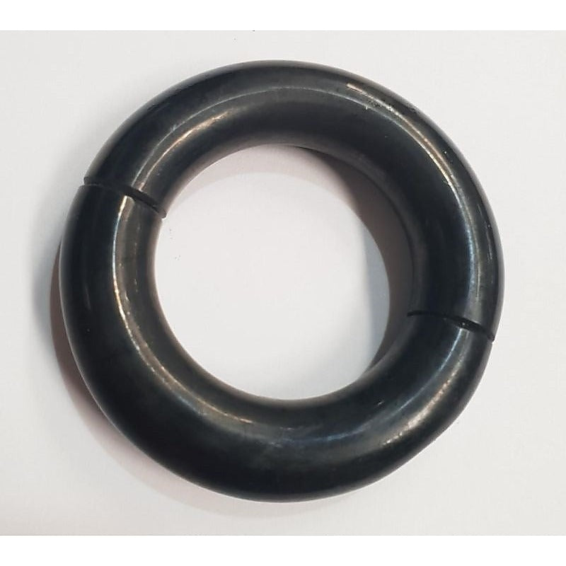 Hells Couture Oval Ball Stretcher Black Metal Split Ring Design - Cock Rings