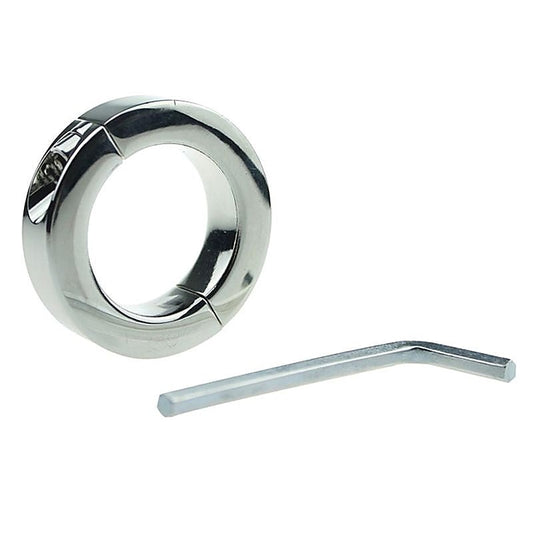 Loopy Smooth Steel Cock Ring by Hell's Couture - Cock Rings