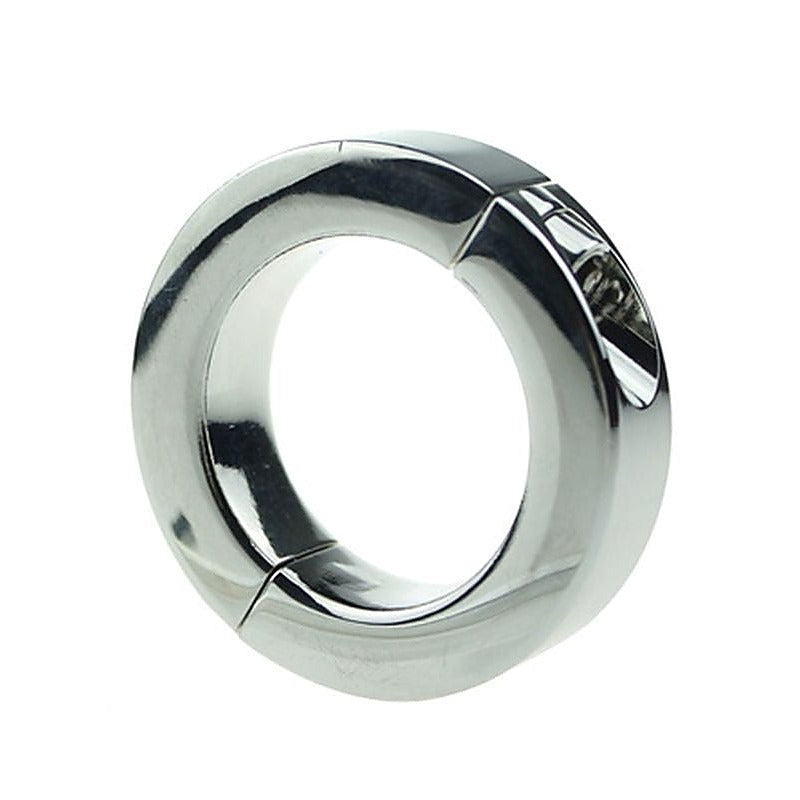Loopy Smooth Steel Cock Ring by Hell's Couture - Cock Rings
