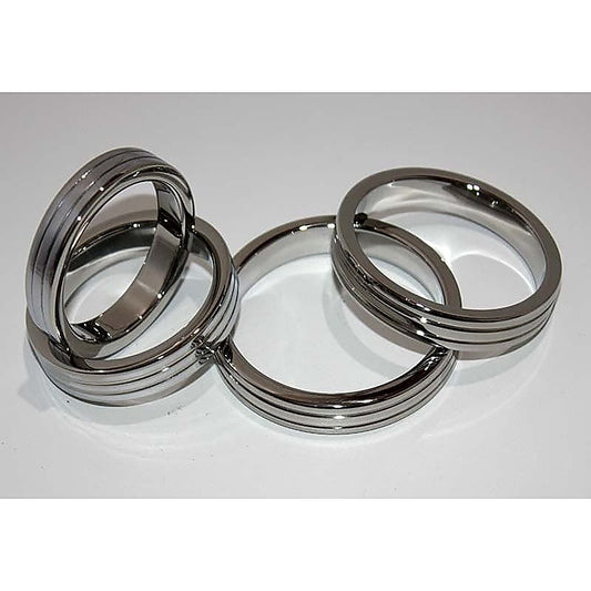 Grooved Power Cock Ring by Hell's Couture - Cock Rings