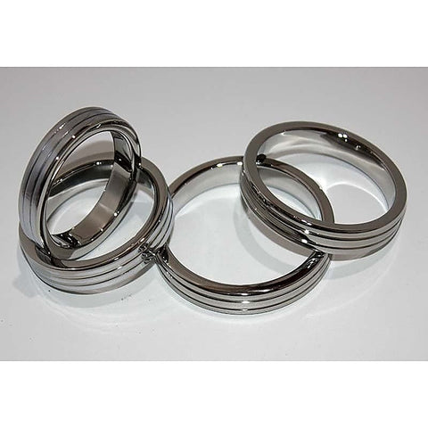 Grooved Power Cock Ring by Hell's Couture - Cock Rings