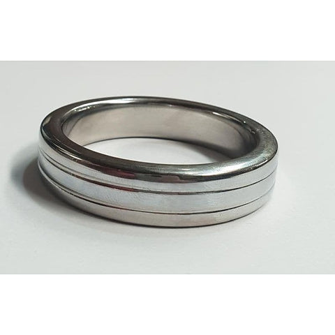 Grooved Power Cock Ring by Hell's Couture - Cock Rings