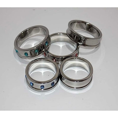 Deep Shallow Intimate Accessory by Hell's Couture - Cock Rings