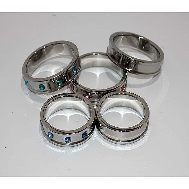 Premium Steel Erection Ring by Hell's Couture - Cock Rings