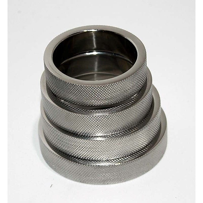 Knurled Steel Cock Ring by Hell's Couture - Cock Rings