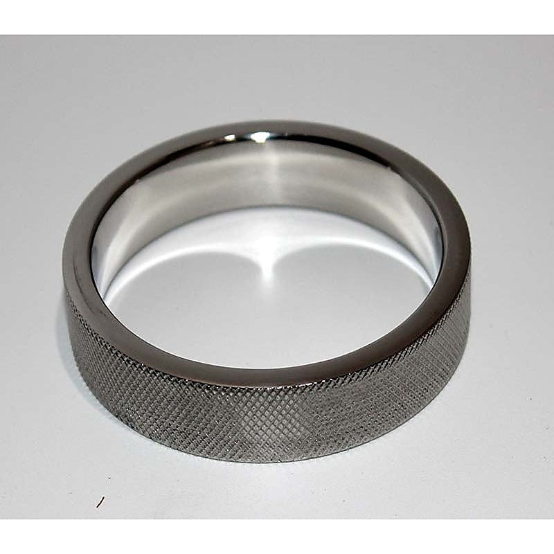 Knurled Steel Cock Ring by Hell's Couture - Cock Rings