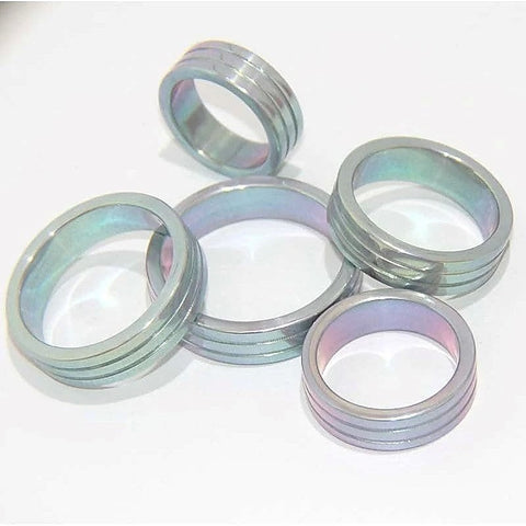 Aluminium Groove Cock Ring by Hell's Couture - Cock Rings