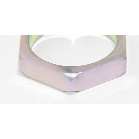 Aluminium Hexagonal Cock Ring by Hell's Couture - Cock Rings