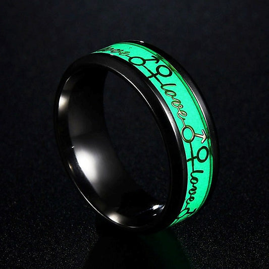 Luminous Metal Cock Ring by BDStyle - Cock Rings