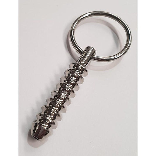Cork Screw Cum Thru Penis Plug by Hell's Couture - Penis Plugs