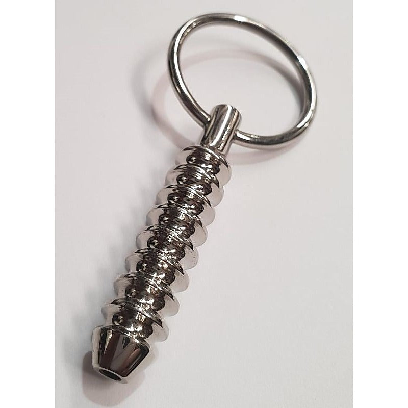 Cork Screw Cum Thru Penis Plug by Hell's Couture - Penis Plugs