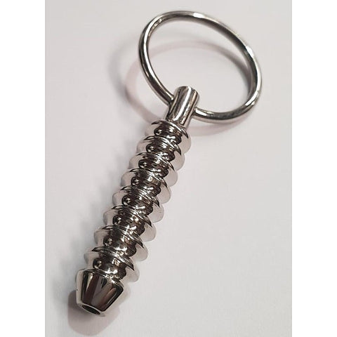 Cork Screw Cum Thru Penis Plug by Hell's Couture - Penis Plugs