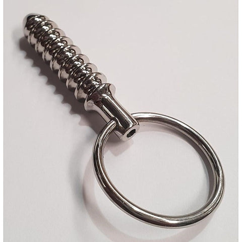 Cork Screw Cum Thru Penis Plug by Hell's Couture - Penis Plugs