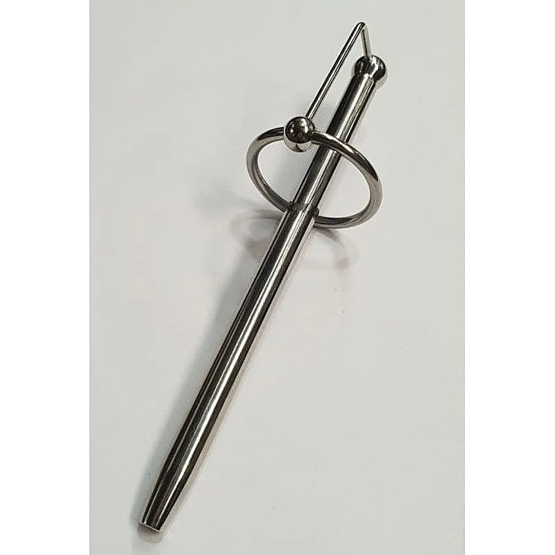 Cracked Steel Princes Wand and Glans Ring by Hell's Couture - Penis Plugs