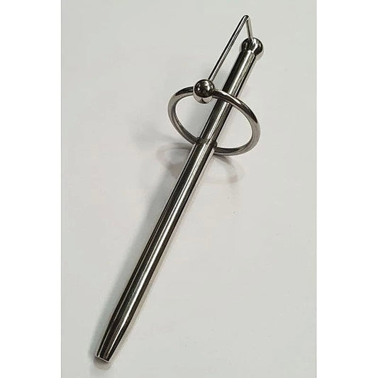 Cracked Steel Princes Wand and Glans Ring by Hell's Couture - Penis Plugs