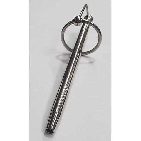 Cracked Steel Princes Wand and Glans Ring by Hell's Couture - Penis Plugs
