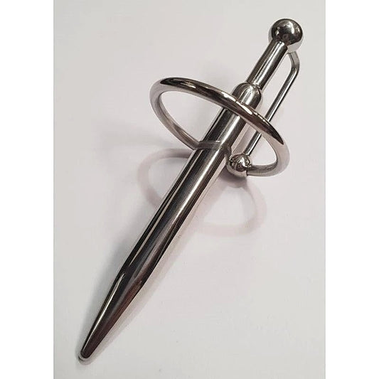 Neat Tube Cock Plug With Glans Ring & Ball by Hell's Couture - Penis Plugs