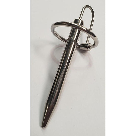 Prince Albert Penis Wand With Glans Ring by Hell's Couture - Penis Plugs