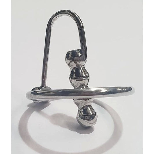 Ribbed Dream Penis Plug & Glans Ring by Hell's Couture - Penis Plugs