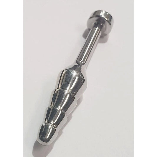Sex Ribbed and Tapered Penis Plug by Hell's Couture - Penis Plugs