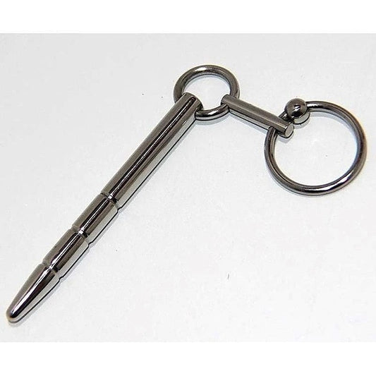 Xtube Steel Ribbed Penis Plug Wand by Hell's Couture - Penis Plugs