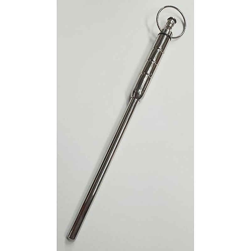Hells Couture Kinksta Vibrating Urethral Grooving Sound 202mm Steel - Penis Plugs