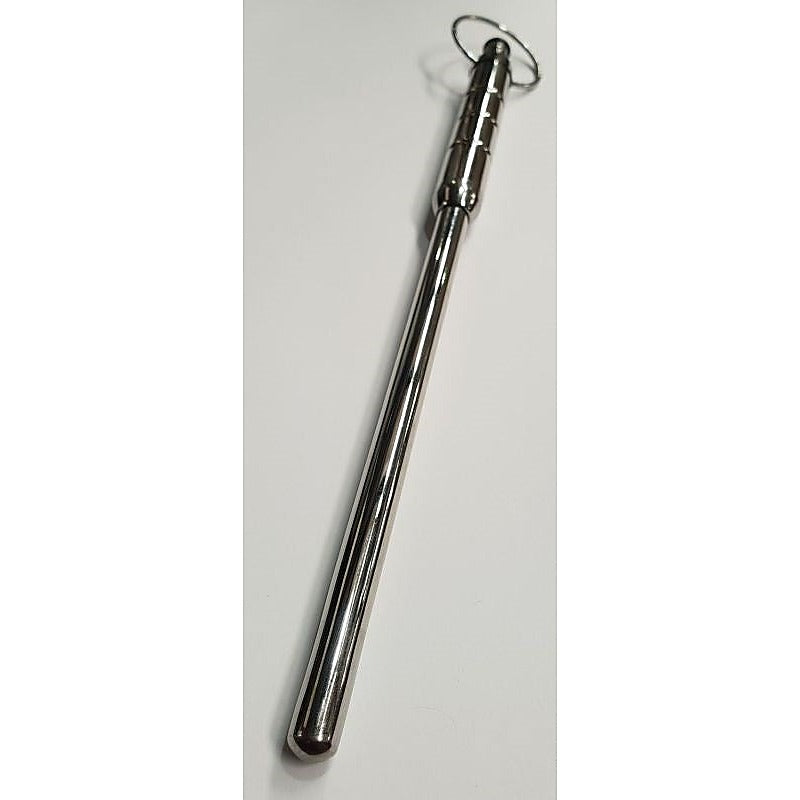 Hells Couture Kinksta Vibrating Urethral Grooving Sound 202mm Steel - Penis Plugs