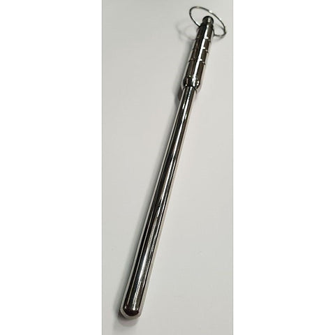 Hells Couture Kinksta Vibrating Urethral Grooving Sound 202mm Steel - Penis Plugs