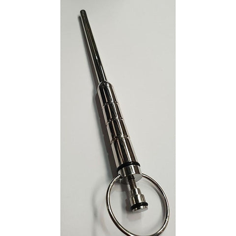 Hells Couture Kinksta Vibrating Urethral Grooving Sound 202mm Steel - Penis Plugs