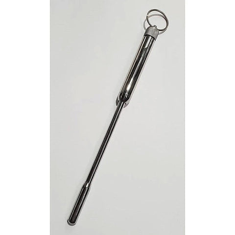 Hells Couture Sinda Vibrating Urethral Sound With Ring Medical Grade Steel - Penis Plugs