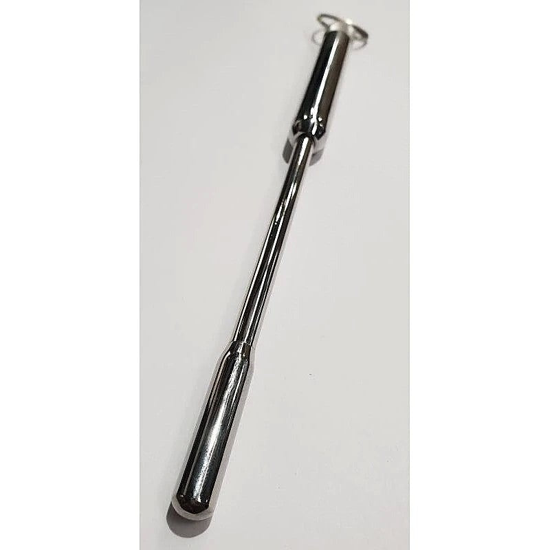 Hells Couture Sinda Vibrating Urethral Sound With Ring Medical Grade Steel - Penis Plugs