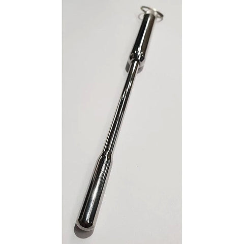 Hells Couture Sinda Vibrating Urethral Sound With Ring Medical Grade Steel - Penis Plugs