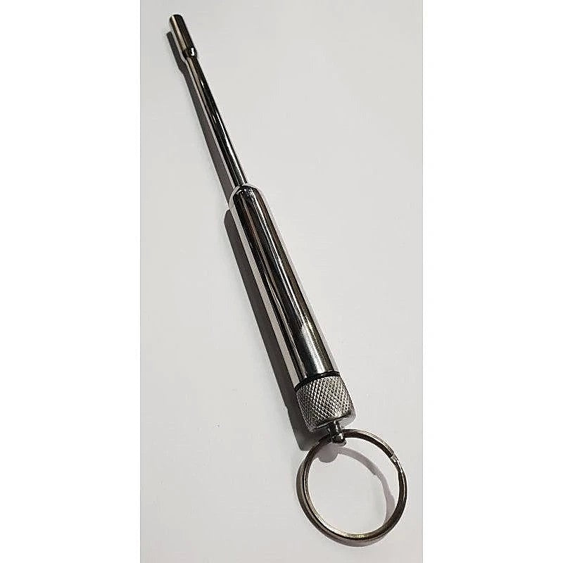 Hells Couture Sinda Vibrating Urethral Sound With Ring Medical Grade Steel - Penis Plugs