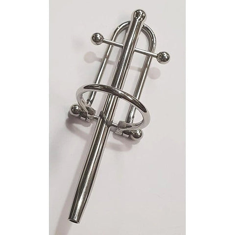 Prince Albert Wand With Barbell & Glans Ring - Penis Plugs