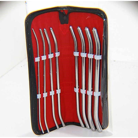 Pratt Urethral Sounds 8 Pieces by Hell's Couture - Penis Plugs