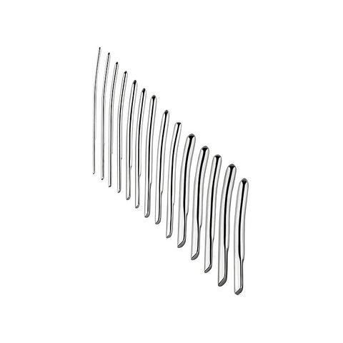 Medical Sex Flat End Urethral Sound Kit by Hell's Couture - Penis Plugs