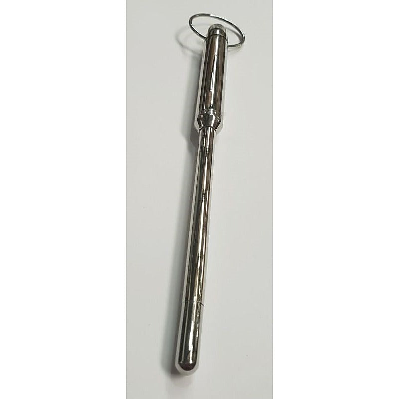 Hells Couture Loretta Vibrating Steel Urethral Wand CRing for Winners - Penis Plugs