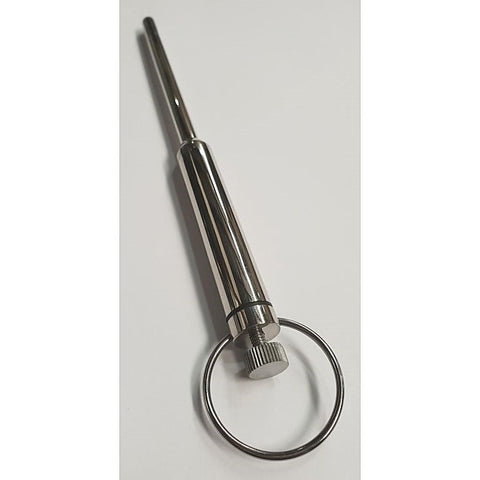 Hells Couture Loretta Vibrating Steel Urethral Wand CRing for Winners - Penis Plugs
