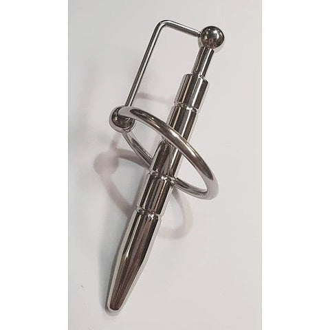 Groovey Solid Metal Prince Penis Plug by Hell's Couture - Penis Plugs