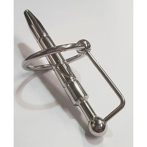Groovey Solid Metal Prince Penis Plug by Hell's Couture - Penis Plugs