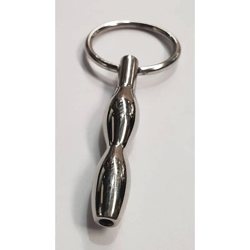 Ripple Cum Thru Penis Plug With Glans Ring by Hell's Couture - Penis Plugs