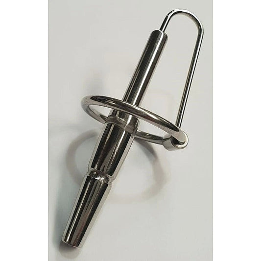Urethral Ridged Urethral Probe With Glans Ring - Penis Plugs