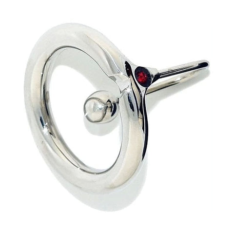 Fancy Sperm Stopper Ruby Crystal by Hell's Couture - Penis Plugs