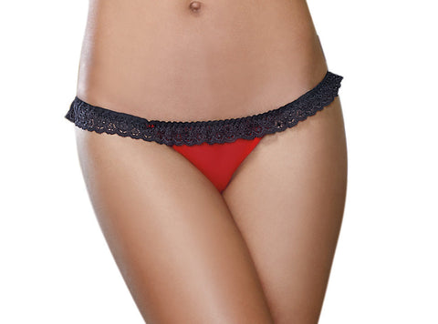 Dreamgirl Lingerie Stretch Mesh Closed Crotch Sexy Panty L - G-Strings, Panties and Shorts