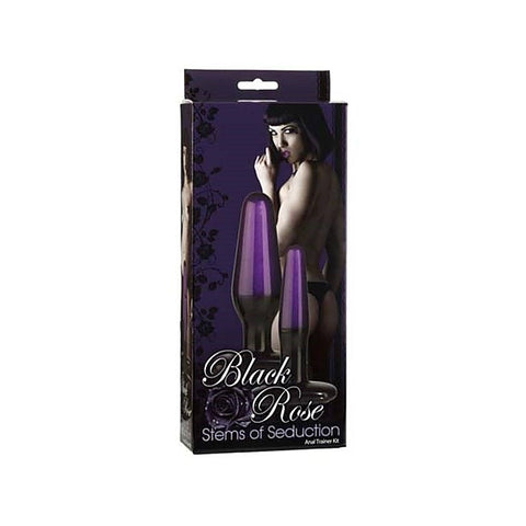 Black Rose Stems of Seduction Butt Plug by Doc Johnson - Sex Kits