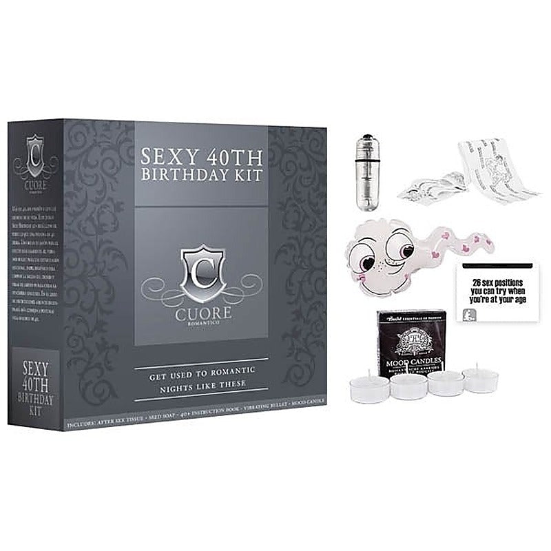 Shots Toys CUORE Sexy 40th Birthday Kit Complete Celebration Ensemble - Sex Games, Coupons and Tricks