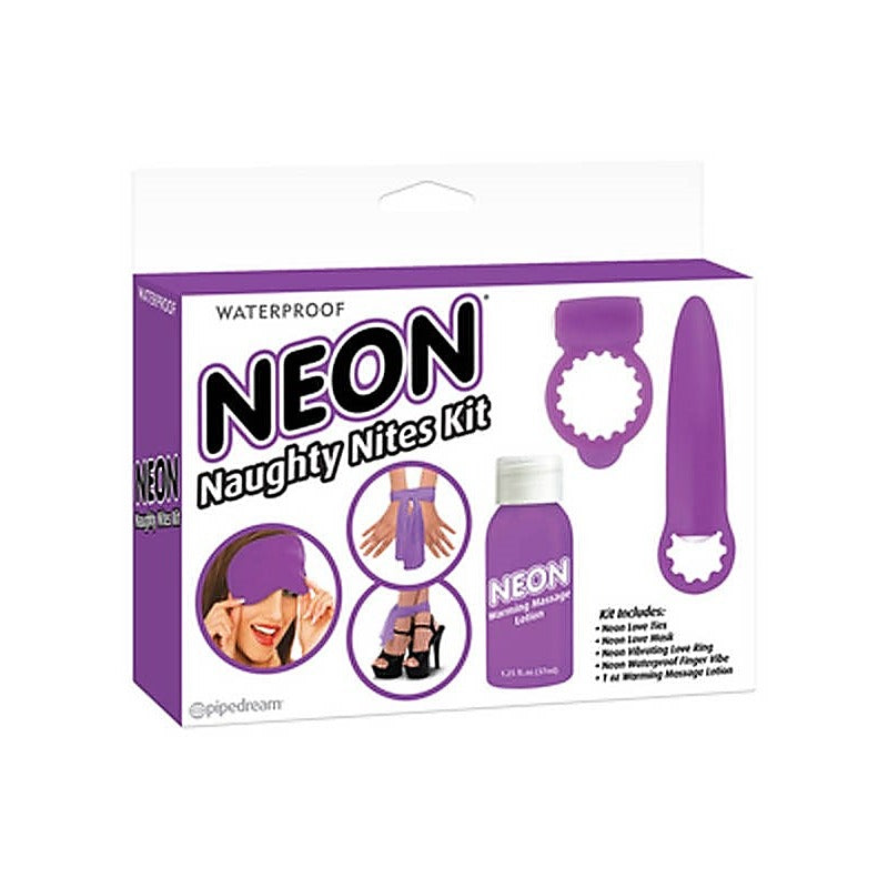 Pipedream Products Neon Naughty Nites Adult Toys Kit Complete Set - Rabbit Vibrators