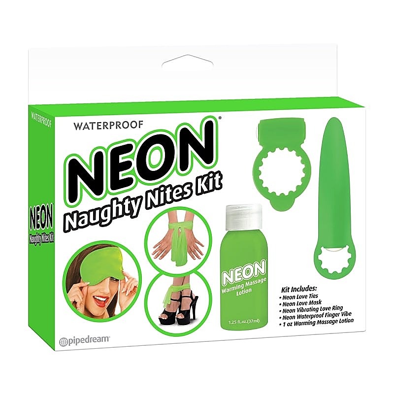 Pipedream Products Neon Naughty Nites Adult Toys Kit Complete Set - Rabbit Vibrators