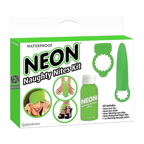 Pipedream Products Neon Naughty Nites Adult Toys Kit Complete Set - Rabbit Vibrators